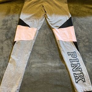 Victoria's Secret PINK Grey and Pink Leggings